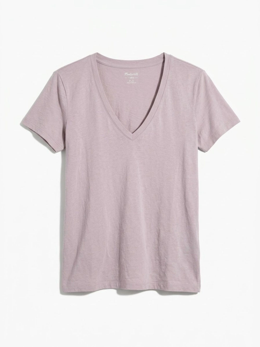 Madewell Softfade Cotton V-Neck Tee Lavander Size Small